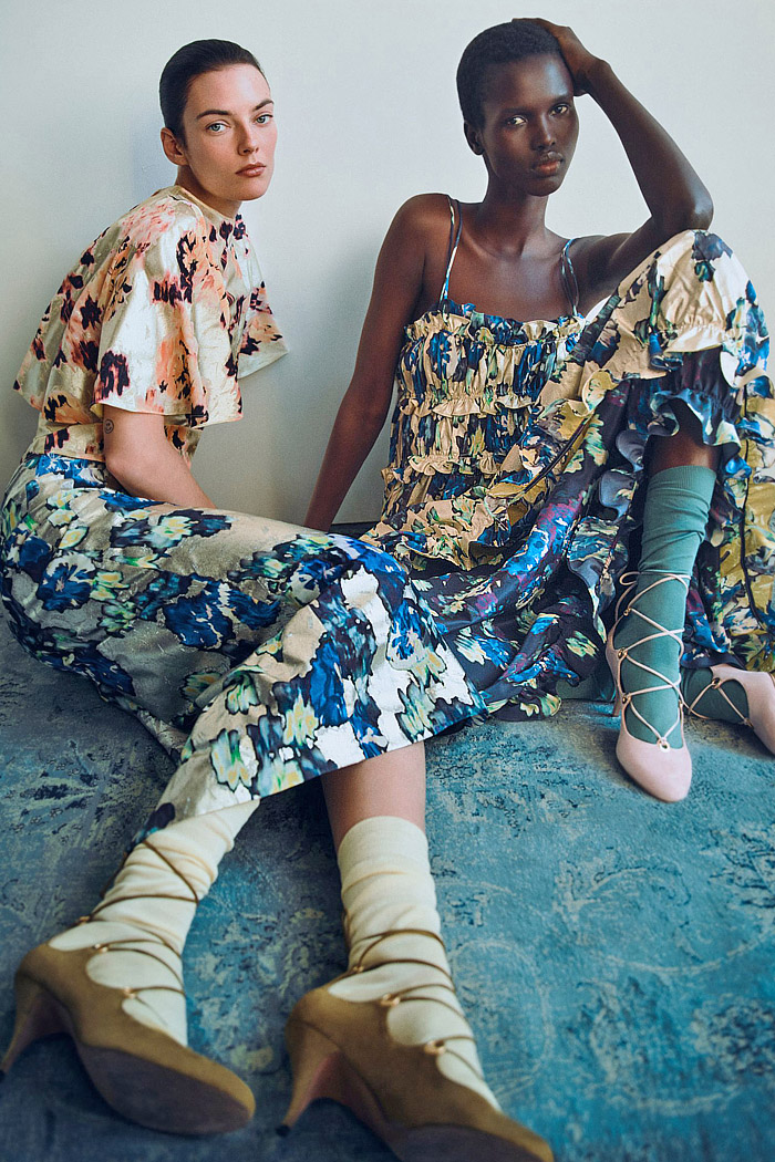 Ulla Johnson 2026 Pre-Fall Womens Fashion Trends - denim jeans, wide leg, crop tops, spicy colors, suede, brocade, ikat, crochet