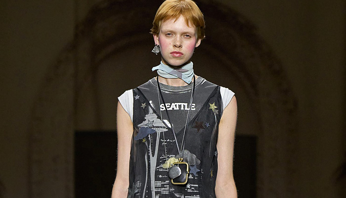 Coach 2026 Spring Summer Womens at NYFW had denim jeans, suede vest, patchwork check pants, monogram, sky, hearts, sheer dress