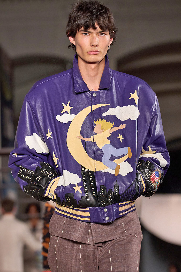 KidSuper 2026 Spring Summer Mens - flaps, children's book illustrations, coats, patchwork, wide leg jeans, apron, deconstructed