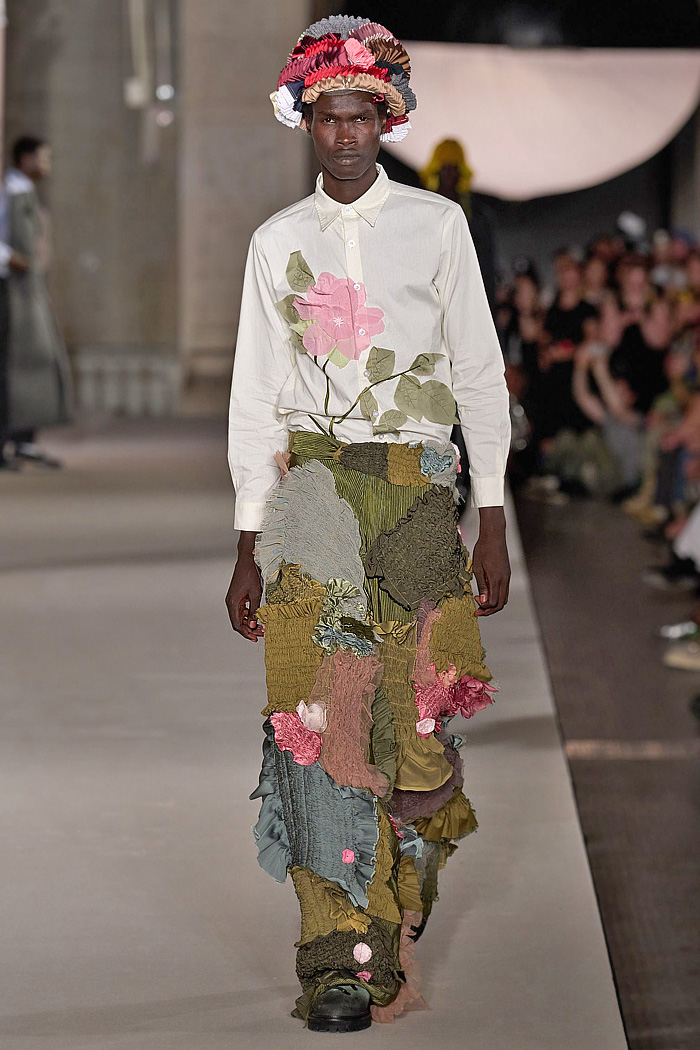 KidSuper 2026 Spring Summer Mens - flaps, children's book illustrations, coats, patchwork, wide leg jeans, apron, deconstructed