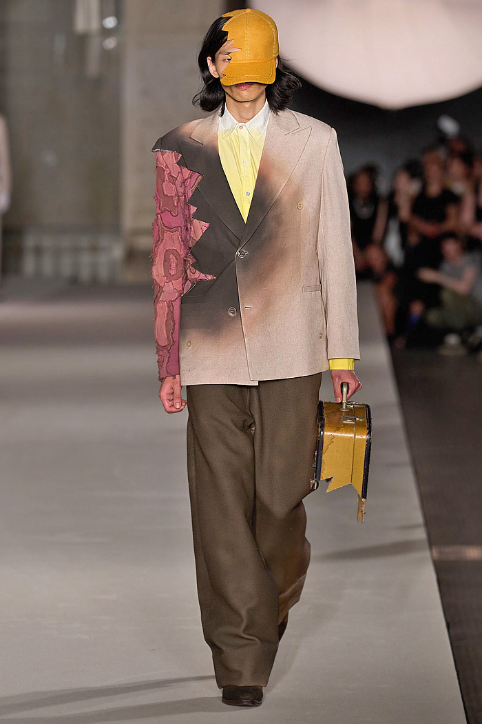 KidSuper 2026 Spring Summer Mens - flaps, children's book illustrations, coats, patchwork, wide leg jeans, apron, deconstructed