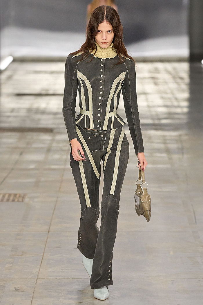 KNWLS 2026 Spring Summer Womens denim jeans, leotard, bodycon, neoprene, harness, armor, flare, corset, check, tights, Nike collab