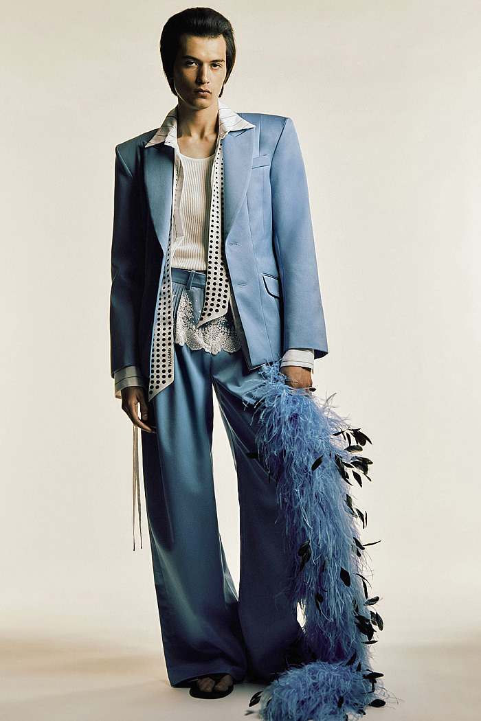 Palomo Spain 2026 Resort Cruise Mens Looks - Cocoon - loungewear, retro, capes, disco suits, wide leg, gender-bender shirt