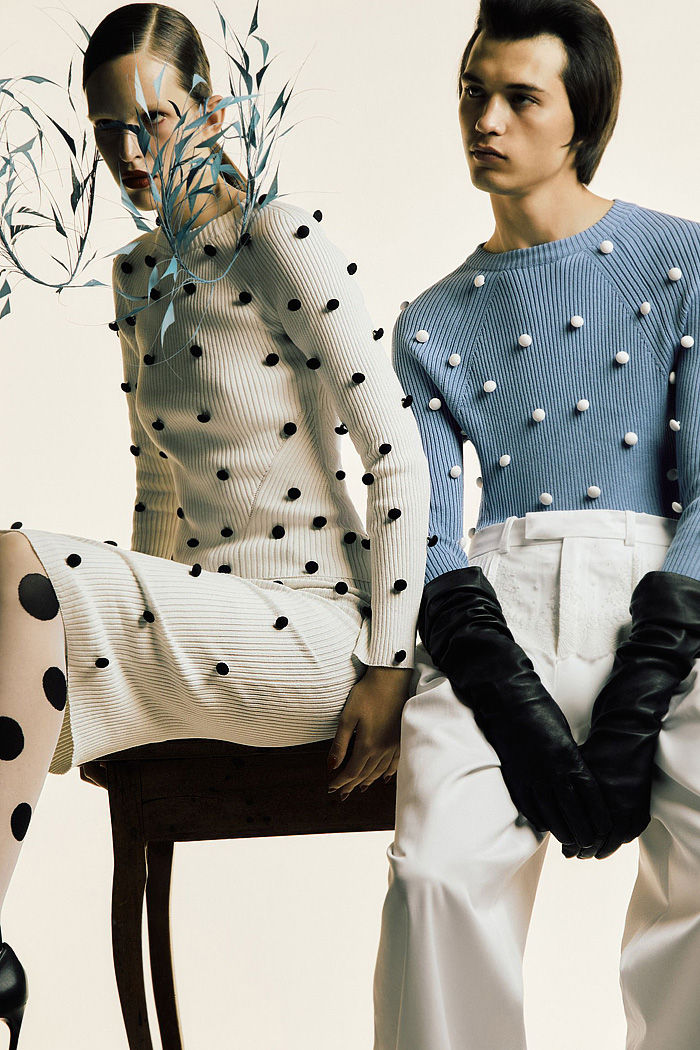 Palomo Spain 2026 Resort Cruise Womens Lookbook Cocoon collection with balloon dresses, bows, polka dots, feathers, and smudges