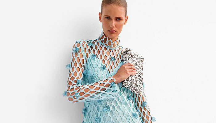 Simkhai 2026 Resort Cruise Pre-Spring Womens Lookbook – coastal city mesh, denim, crystals, suede, pleats, and beach-inspired styles