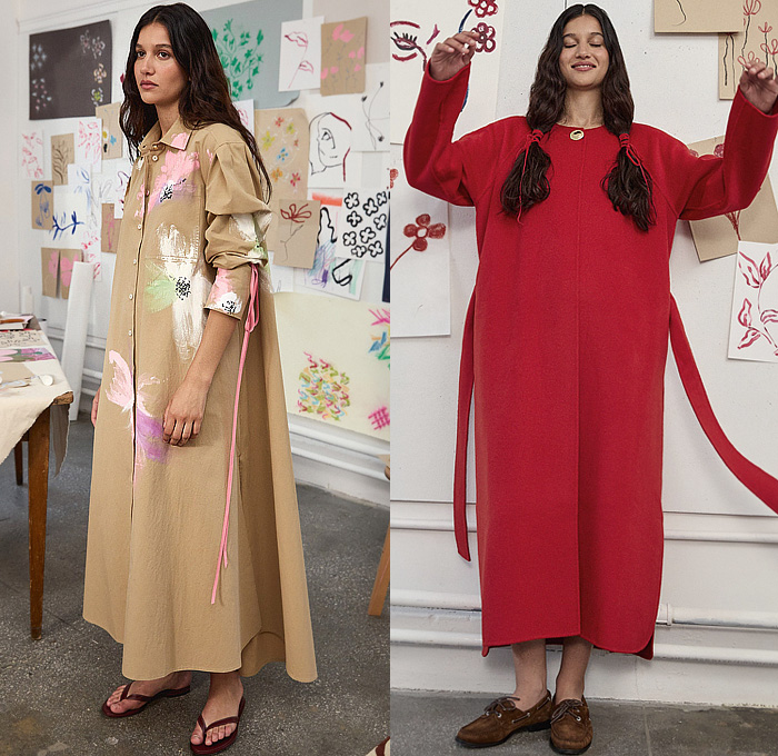 Tanya Taylor 2026 Resort Cruise Pre-Spring Womens Lookbook - Bedazzled Sequins Crystals Flowers Floral Pinstripe Outerwear Coat Blazer Jacket Bandeau Crop Top Midriff Hotpants Wide Leg Denim Jeans Dress Blouse Patchwork Overalls Jumpsuit Pockets Leopard Cheetah Pantsuit Feathers Fringes Knit Sweater Jumper Cardigan Midi Skirt Miniskirt Silk Satin Brocade Paint Fanny Pack Pouch Belt Bag Flats Boat Shoes