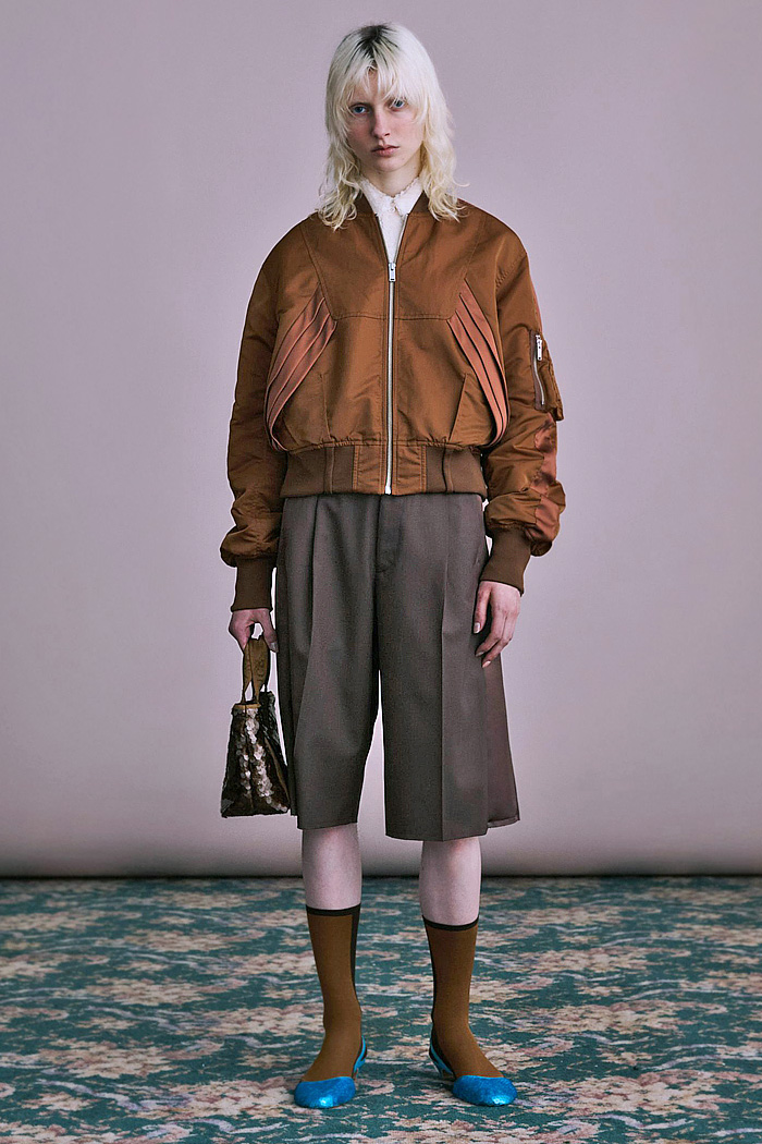 Undercover 2026 Resort Cruise Womenswear - deconstructed, denim jeans, pleats, pajamas, lace, layers, skull flowers, patchwork