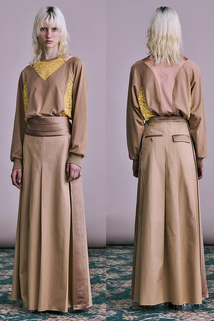 Undercover 2026 Resort Cruise Womenswear - deconstructed, denim jeans, pleats, pajamas, lace, layers, skull flowers, patchwork