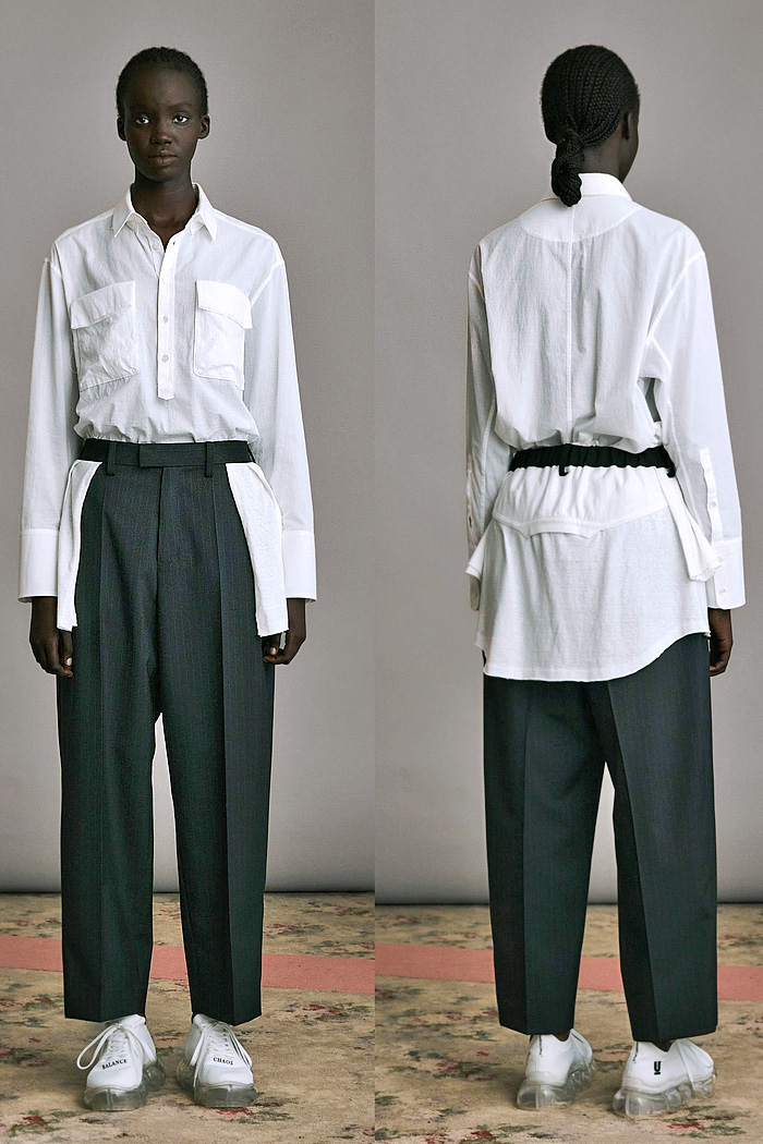 Undercover 2026 Resort Cruise Womenswear - deconstructed, denim jeans, pleats, pajamas, lace, layers, skull flowers, patchwork