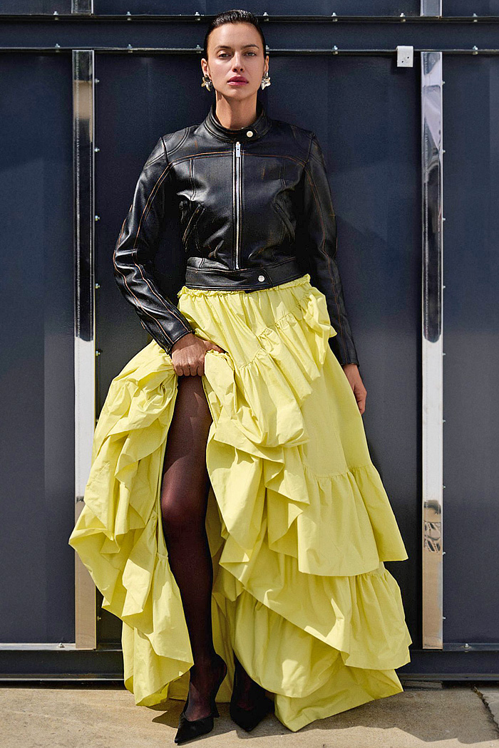 Blumarine 2027 Resort Cruise Womens Looks - Bougainvillea, Flowers, Ruffles, Halterneck, Sheer, Lace, Flamenco Skirt, Cape