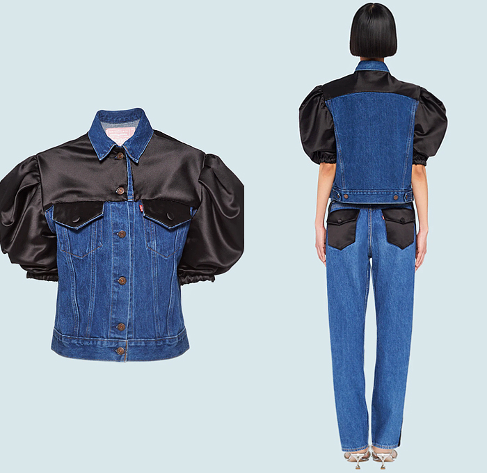 Miu Miu x Levi's Collaboration Upcycled Denim Jeans | Denim Jeans Fashion  Week Runway Catwalks, Fashion Shows, Season Collections Lookbooks > Fashion  Forward Curation < Trendcast Trendsetting Forecast Styles Spring Summer Fall