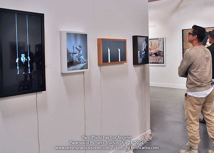 (02) Brad Pitt appreciating the artworks and photographs - Paris Photo Fair Los Angeles Paramount Pictures Studios April 24 2014 - Event Art Show Coverage for Denim Jeans Observer - Keith Carlos Photography