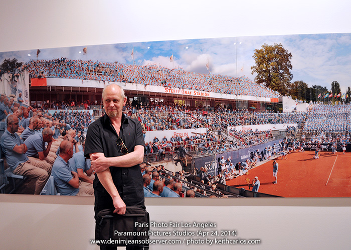 (20) Martin Liebscher and his Steffi Graf Stadium Photo at Martin Asbæk Gallery - Paris Photo Fair Los Angeles Paramount Pictures Studios April 24 2014 - Event Art Show Coverage for Denim Jeans Observer - Keith Carlos Photography