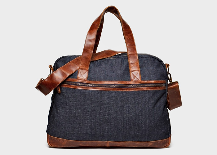 Façonnable Tailored Denim Mens Weekender Holdall Bag: Made in Denim Finds: Accessories, Footwear, Shoes, Bags, Toys and Products Made in Denim, Quirky Finds