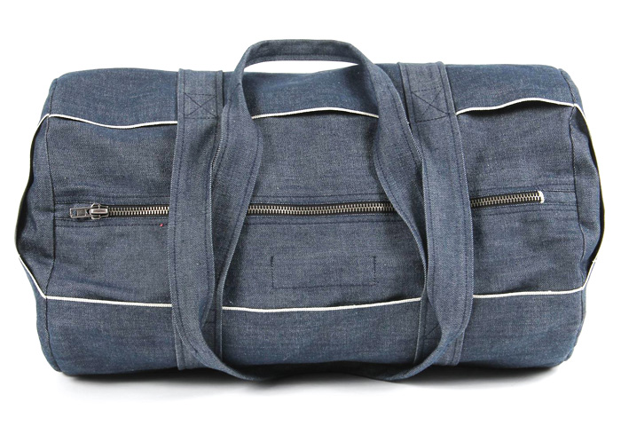 Rogan Selvage Denim Duffle Bag: Made in Denim Finds: Accessories, Footwear, Shoes, Bags, Toys and Products Made in Denim, Quirky Finds