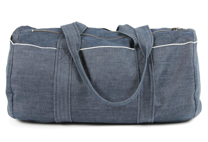Rogan Selvage Denim Duffle Bag: Made in Denim Finds: Accessories, Footwear, Shoes, Bags, Toys and Products Made in Denim, Quirky Finds