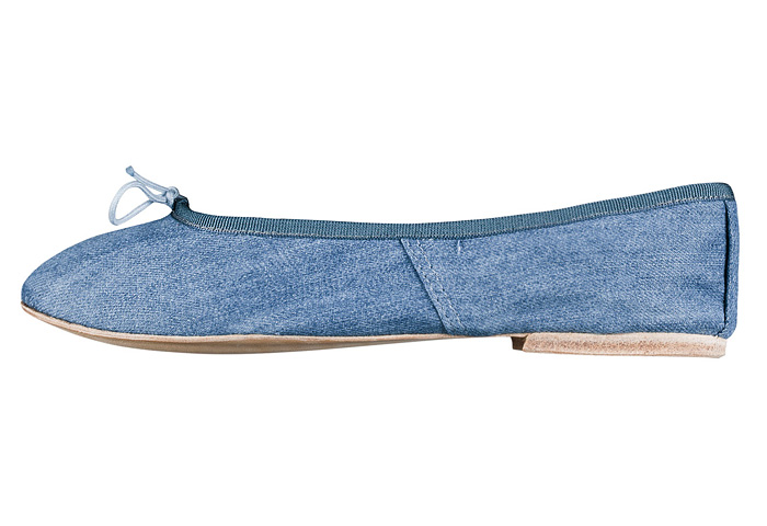 A.P.C. Porselli Italian Denim Ballet Flats - Paris France 2013 Fall Autumn Pre Collection - #madeindenim #denimfinds #fridayfinds #fridaydenimfinds #fashion