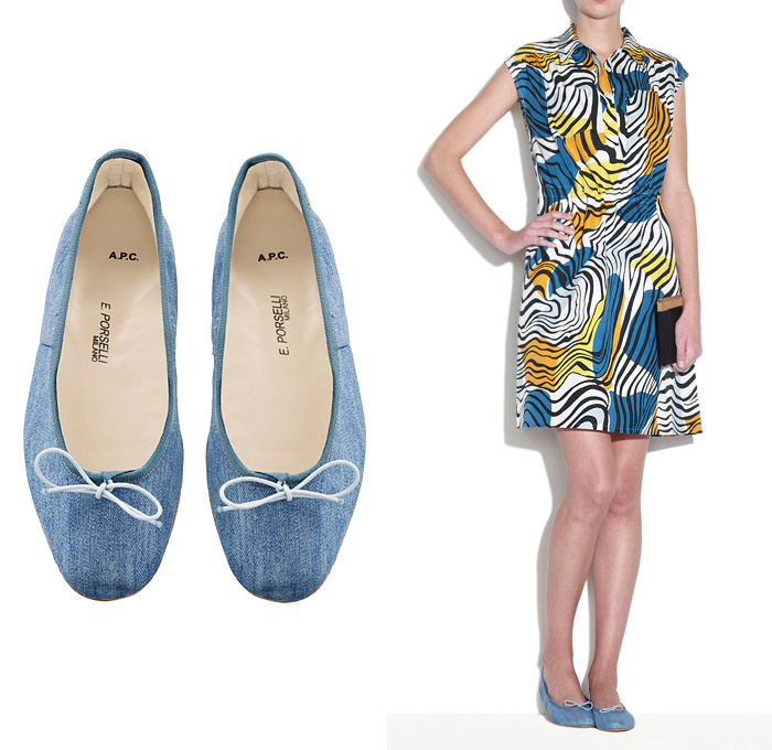 apc porselli ballet flats