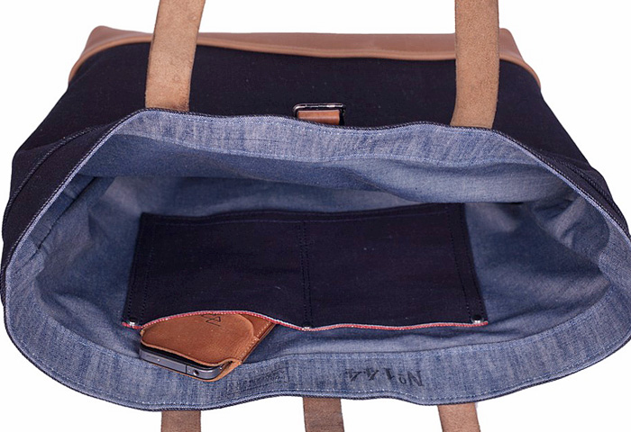 Atelier de l'Armée 2013 Spring Japanese Selvage Denim Tote Bags & Carryalls: Trend Watch: Hot Denim Styles, Upcoming Trends, Spotted at the Clothing Rack & Fresh New Jeans