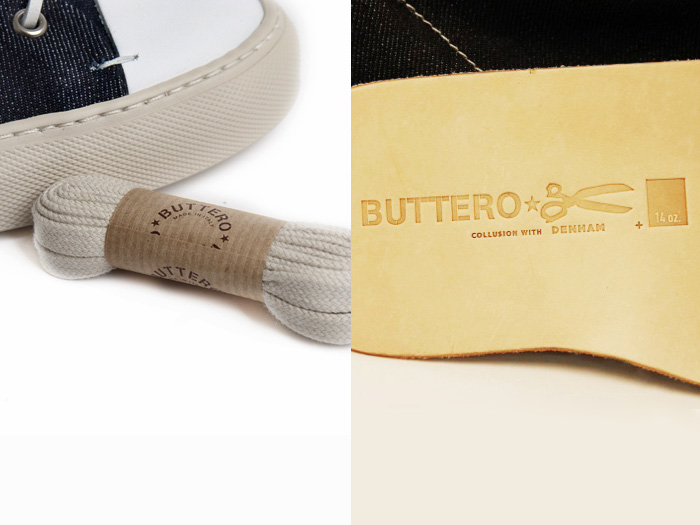 DENHAM The Jeanmaker x Buttero Collaboration x 14oz. Selvedge Denim Sneakers: Made in Denim Finds: Accessories, Footwear, Shoes, Bags, Toys and Products Made in Denim, Quirky Finds