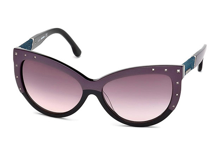 (3) Claudia Cat Eye Womens Denim Sunglasses - Diesel Denimize 2013 Summer Eyewear Collection -  Mens & Womens Sunglasses - Made in Denim Finds #MadeInDenim #DenimFinds: Accessories, Headgear, Footwear, Shoes, Bags, Toys and Products Made in Denim, Quirky & Cool Finds, Denim Outerwear (coats, parkas, capes, jackets, vests and more)