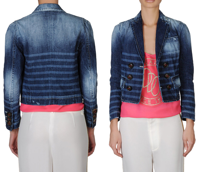 Dsquared2 2013 Spring Womens Made in Denim Finds - Denim Outerwear & Jeanswear Jackets: Trend Watch: Hot Denim Styles, Upcoming Trends, Spotted at the Clothing Rack & Fresh New Jeans