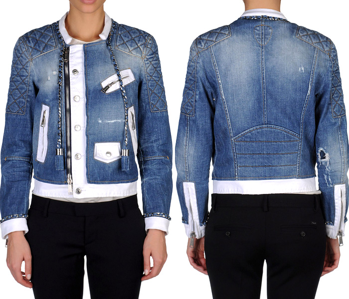 Dsquared2 2013 Spring Womens Made in Denim Finds - Denim Outerwear & Jeanswear Jackets: Trend Watch: Hot Denim Styles, Upcoming Trends, Spotted at the Clothing Rack & Fresh New Jeans