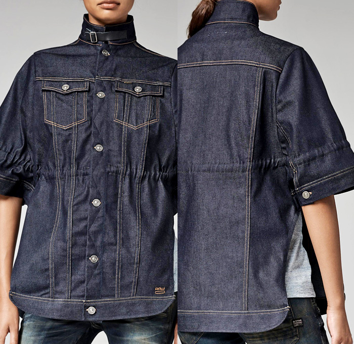 G-Star RAW Slim Tailor Denim Cape - 2013-2014 Fall Autumn Winter Womens Collection - Made In Denim Finds Raw Rigid Selvedge