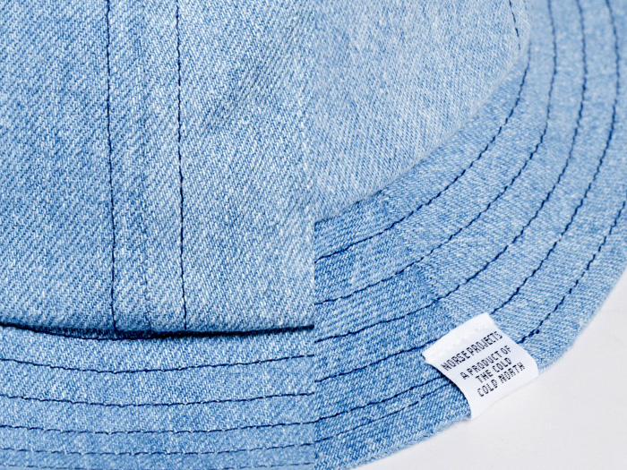 Norse Projects Denim Headwear Series - Denim Bucket Hat & Flap Cap - Made in Denim Finds #MadeInDenim #DenimFinds: Accessories, Headgear, Footwear, Shoes, Bags, Toys and Products Made in Denim, Quirky & Cool Finds, Denim Outerwear (coats, parkas, capes, jackets, vests and more)