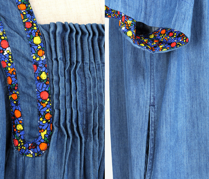 (3) Womens Denim Trapeze Dress - Tsumori Chisato Womens Denim Finds 2013 Spring Summer - Made in Denim Finds #MadeInDenim #DenimFinds & Trend Watch #DenimJeansTrendWatch