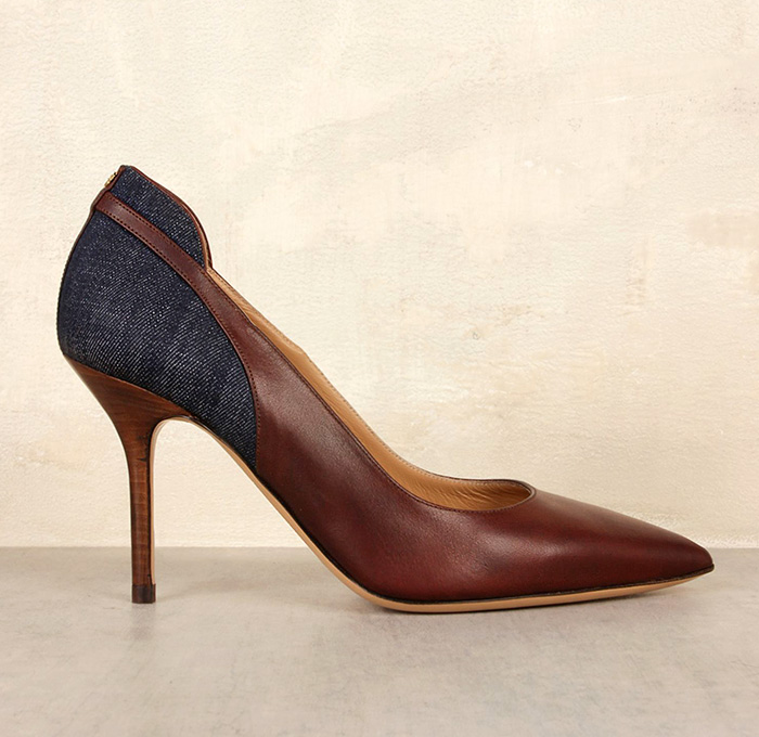 Dsquared2 Womens Denim Ballerinas, Boots and Pumps - 2014-2015 Fall Autumn Winter Fashion Season Collection Milan Italy Footwear Shoes Flats Rain Boots Heels - Made in Denim Jeans Style Finds