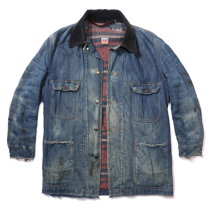 imogene + willie Vintage Denim Big Mac Montgomery Barn Coat Outerwear Workwear Utility Jacket - Late Winter Resort Cruise Pre Spring 2014 Mens Fashion Collection - Made in Denim Finds #MadeInDenim #DenimFinds