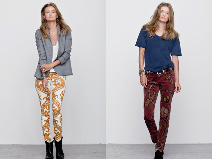 Printed Jeans for October Fall Winter 2012-2103: Trend Watch: Hot Denim Styles, Upcoming Trends, Spotted at the Clothing Rack & Fresh New Jeans