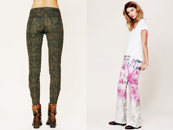 Printed Jeans for October Fall Winter 2012-2103: Trend Watch: Hot Denim Styles, Upcoming Trends, Spotted at the Clothing Rack & Fresh New Jeans