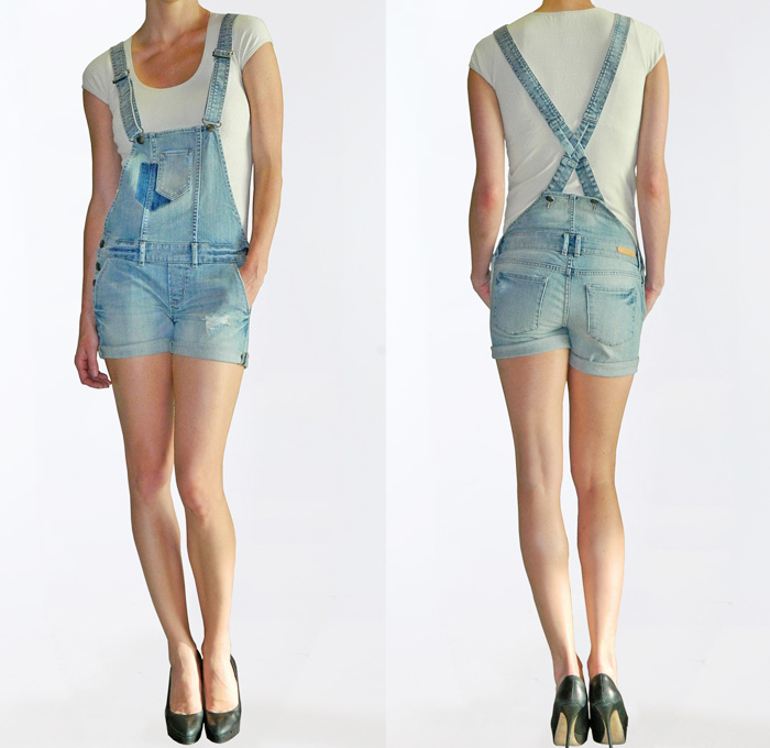 (1) Womens Demi Shortall One Piece Denim Romper in Cottonwood - Articles of Society 2013 Spring Summer Womens Denim Picks - Trend Watch - Interesting News, Fashion Forecasts, Color Reports, Fresh New Jeans, Hot Denim Styles, Spotted at the Clothing Rack and Upcoming Trends