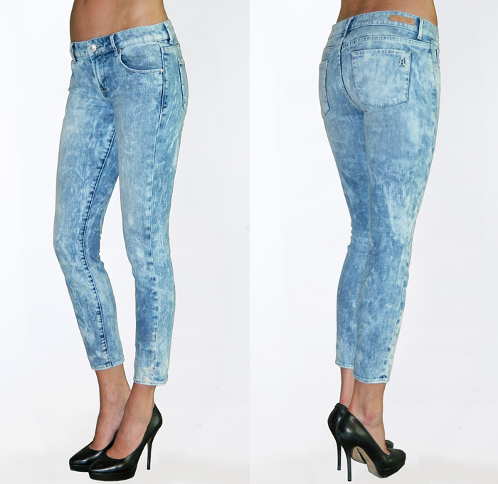 (2) Womens Faith Crop Acid Wash Look Denim Jeans in Coast - Articles of Society 2013 Spring Summer Womens Denim Picks - Trend Watch - Interesting News, Fashion Forecasts, Color Reports, Fresh New Jeans, Hot Denim Styles, Spotted at the Clothing Rack and Upcoming Trends