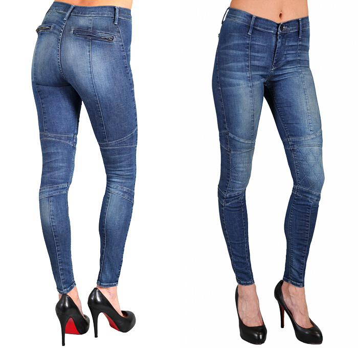 Black Orchid Motorcycle Jeggings Stretch Denim w Biker Knee Panels ...