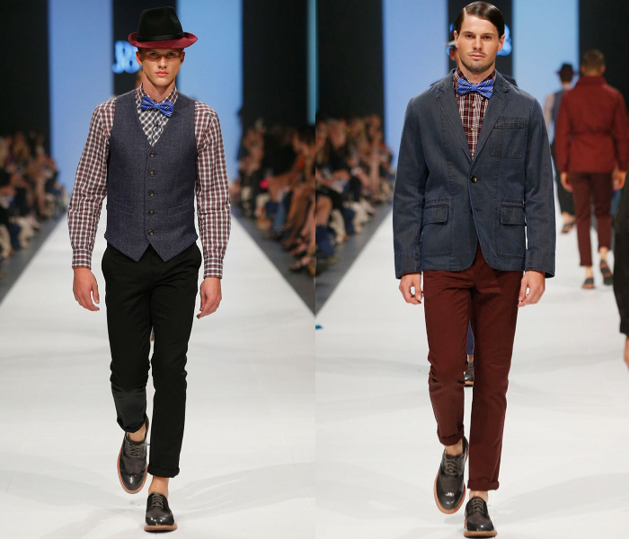 (1) Brent Wilson - David Jones Opening Event - Supported By Vogue Australia - L’Oréal Melbourne Fashion Festival: Denim & Jeanswear 2013-2014 Fall Winter Mens Runways Australia: Designer Denim Jeans Fashion: Season Collections, Runways, Lookbooks and Linesheets