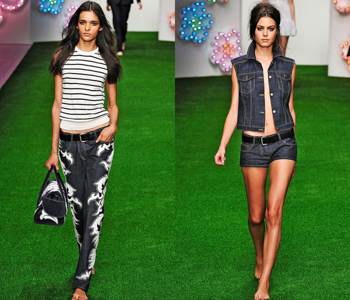 Denim and Jeanswear on the Spring Summer Womens Runways Batch III: Trend Watch: Hot Denim Styles, Upcoming Trends, Spotted at the Clothing Rack & Fresh New Jeans