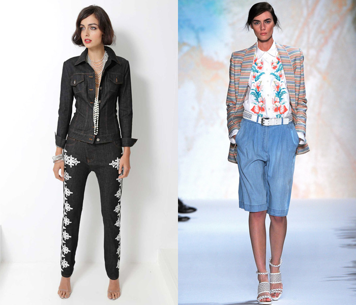Denim and Jeanswear on the Spring Summer Womens Runways Batch V: Trend Watch: Hot Denim Styles, Upcoming Trends, Spotted at the Clothing Rack & Fresh New Jeans