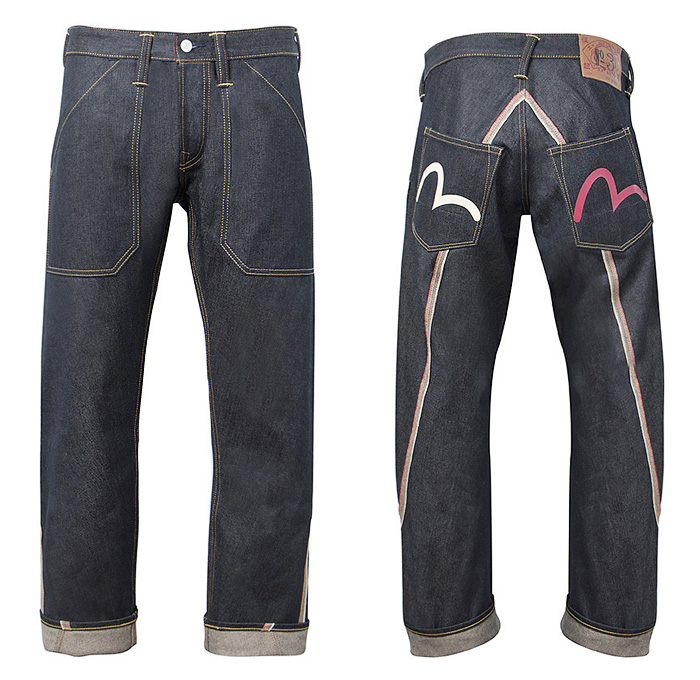 Evisu Heritage Selvedge Spiral Seams Seagull Raw Denim Jeans - #DenimJeansTrendWatch #TrendWatchThursdays #TWT 
