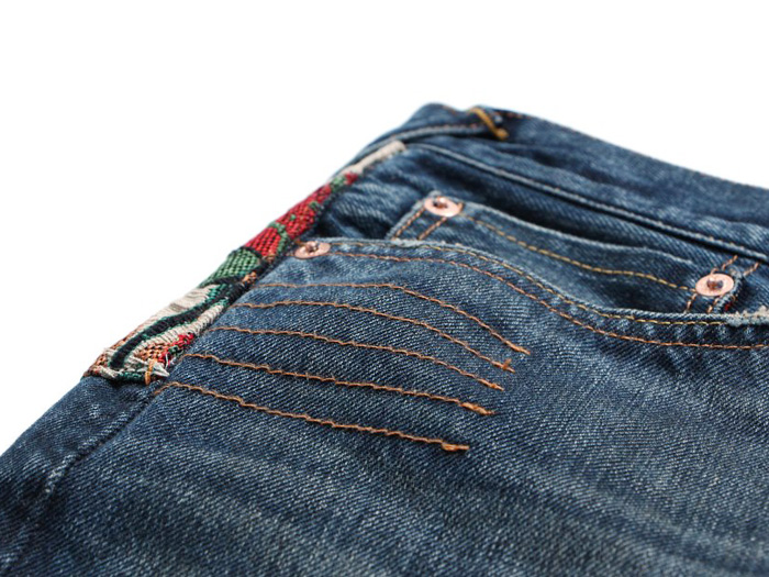 EVISU x CLOT First Collaborative Limited Edition Tribal Mayan Prints Washed Raw Dry Selvedge Shuttle Loom Denim Jeans - Case Study 001 with Edison Chen: Trend Watch: Hot Denim Styles, Upcoming Trends, Spotted at the Clothing Rack & Fresh New Jeans