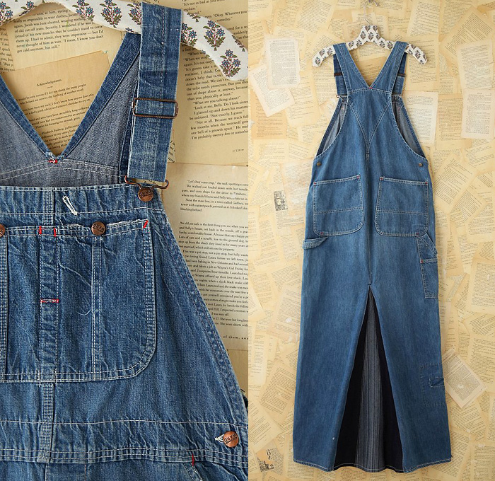 (4) Vintage Indigo Overall Dress - Free People Denim One Piece Overalls Top Picks 2013 Spring: Trend Watch: Hot Denim Styles, Upcoming Trends, Spotted at the Clothing Rack & Fresh New Jeans