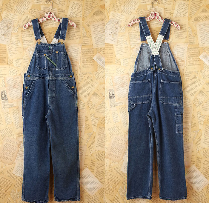 (5) Vintage Key Denim Overalls - Free People Denim One Piece Overalls Top Picks 2013 Spring: Trend Watch: Hot Denim Styles, Upcoming Trends, Spotted at the Clothing Rack & Fresh New Jeans