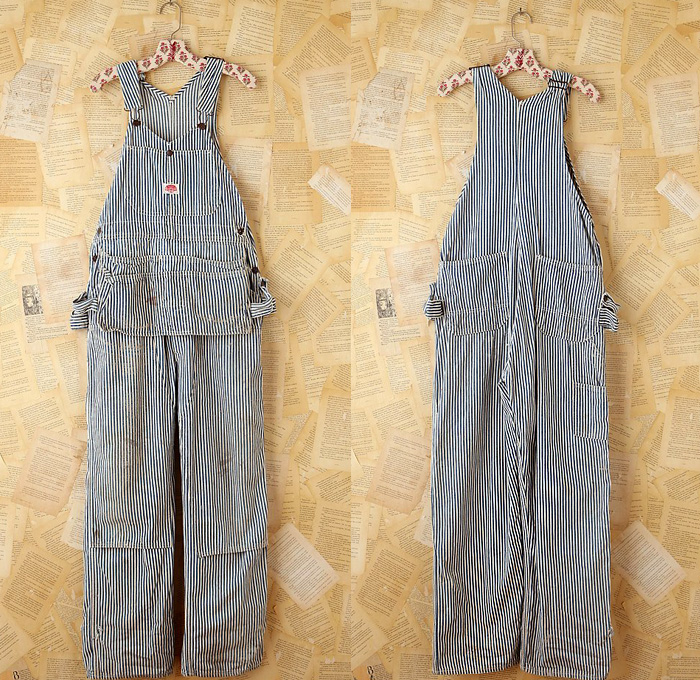 (8) Vintage Thick Stripe Denim Overalls - Free People Denim One Piece Overalls Top Picks 2013 Spring: Trend Watch: Hot Denim Styles, Upcoming Trends, Spotted at the Clothing Rack & Fresh New Jeans