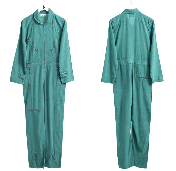 MiH Jeans Womens The Boiler Suit Zip Detail All-in-One - One Piece Jumpsuit Workwear 1970s Flight Suit Inspired - Trend Watch - Interesting News, Fashion Forecasts, Color Reports, Fresh New Jeans, Hot Denim Styles, Spotted at the Clothing Rack and Upcoming Trends