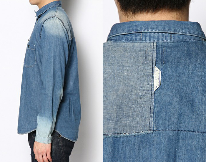 R.Newbold Japan by Paul Smith Dip Dyed Sea Salt Ombre Style Bleached Denim Jacket Outerwear & Button Up Jean Shirt Picks: Trend Watch - Interesting News, Fashion Forecasts, Color Reports, Fresh New Jeans, Hot Denim Styles, Spotted at the Clothing Rack and Upcoming Trends