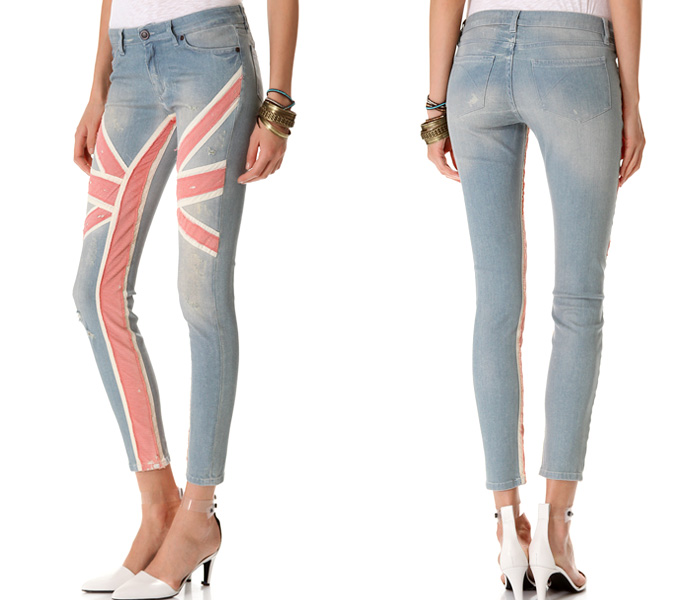 Superfine London Womens Union Jack Jeans - 2013 Spring Summer - Trend Watch - Interesting News, Fashion Forecasts, Color Reports, Fresh New Jeans, Hot Denim Styles, Spotted at the Clothing Rack and Upcoming Trends