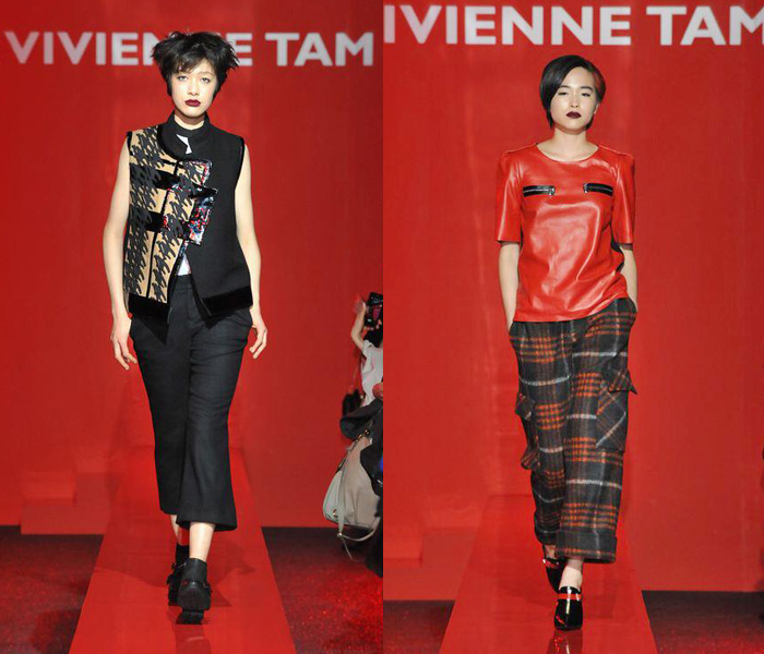 (7) VIVIENNE TAM - Mercedes-Benz Fashion Week Tokyo: Japan Fashion Week: Denim & Jeanswear 2013-2014 Fall Winter Womens Runways II: Designer Denim Jeans Fashion: Season Collections, Runways, Lookbooks and Linesheets