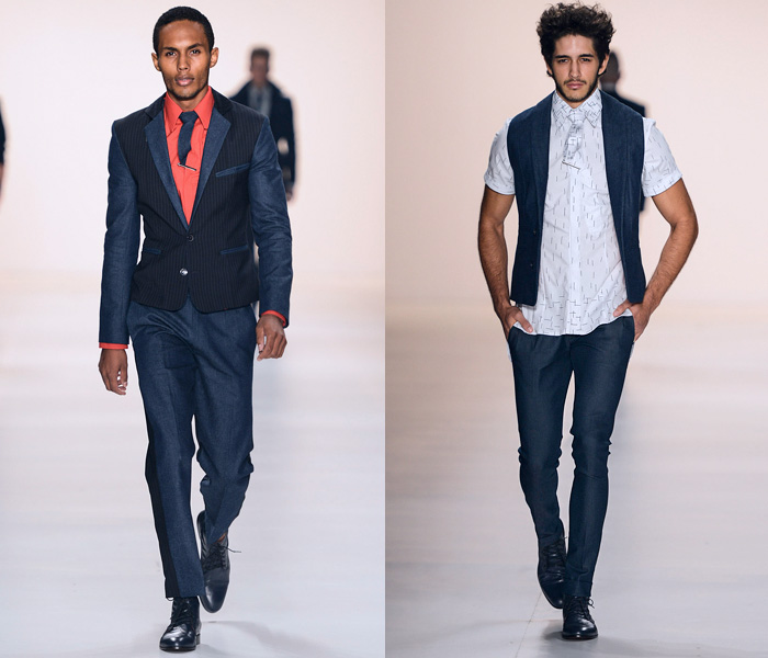 (2) João Pimenta - São Paulo Fashion Week - Denim & Jeanswear 2014 Summer Mens Runways - 2014 Verao Desfiles Passarela Homens: Designer Denim Jeans Fashion: Season Collections, Runways, Lookbooks and Linesheets